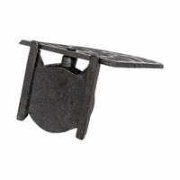 Vintage Faux Stained Glass Candle Holder: Gothic Cathedral Window Metal and Resin Tealight Holder