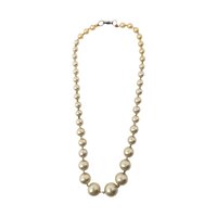 Vintage Graduated Faux Pearl Necklace: Classic Bead Strand Jewelry