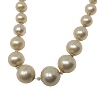 Vintage Graduated Faux Pearl Necklace: Classic Bead Strand Jewelry