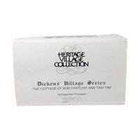 Vintage 1988 Bob Crachit & Tiny Tim Cottage: Dept 56 Dickens Village House