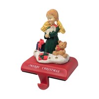 Vintage 1997 Angel Stocking Holder: Santas Workbench Holiday Decor