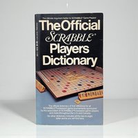 Vintage 1978 Scrabble Players Dictionary: First Edition Game Reference Book