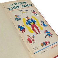 1963 The Brave Little Tailor Hardcover Book: Edith Lowe & Dolli Tingle Read-Aloud Fairy Tale