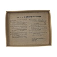 Vintage 1971 Spare-Time Bowling: Lakeside Complete Table Top Dice Game