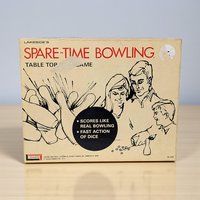 Vintage 1971 Spare-Time Bowling: Lakeside Complete Table Top Dice Game