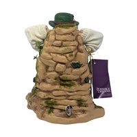 Vintage 2000 Clothique Possible Dreams Irish Storyteller: Musical Santa Figure