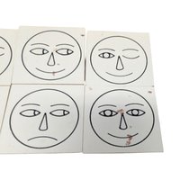 Vintage Creative Playthings Face Matching Game J0480: Mid-Century Wood Learning Toy