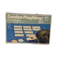 Vintage Creative Playthings Face Matching Game J0480: Mid-Century Wood Learning Toy