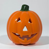 Vintage 2004 Ceramic Jack O' Lantern: Target Halloween Tealight Holder