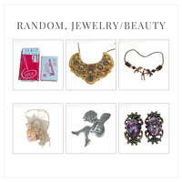 Vintage Jewelry & Vanity Choice: Art Deco Brooch Beaded Necklace Hair Pins