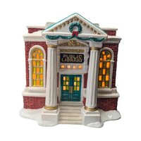 Vintage 1993 Public Library Building: Christmas Valley Series