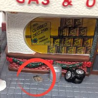 1999 St. Nicholas Square Service Station: Art Deco Gas Station Building (Imperfect)