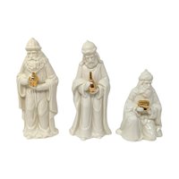 Vintage Porcelain Nativity Set: 8 Piece Christmas Scene