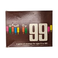 Vintage 1963 Game of 99 Strategy Board Game: Percepta Games Norman Washburne