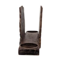 Vintage Wooden Owl Napkin Holder & Salt Pepper Caddy: Rustic Kitchen Decor