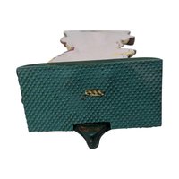 Vintage Cast Iron Santa Stocking Holder: Heavy Painted Christmas Mantel Decor