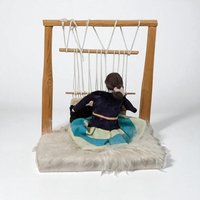 Vintage Navajo Weaver Doll with Loom