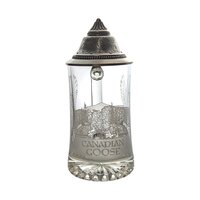 Vintage Canadian Goose Glass Etched Stein