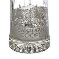 Vintage Canadian Goose Glass Etched Stein