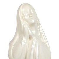 Vintage Pottery Madonna Music Box Planter