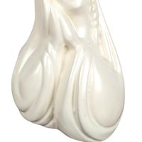 Vintage Pottery Madonna Music Box Planter