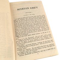 1923 'Marian Grey' by Mary J. Holmes Softcover Book