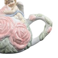 1980s Ceramic Avon Cherub Teapot