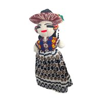 Vintage Guatemalan Folk Art Doll