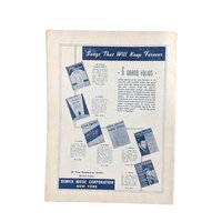 1939 Warner Brothers Song Folio