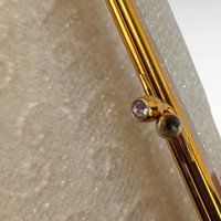 Vintage Cream and Gold Beaded Handbag