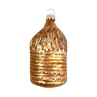 Vintage Blown Glass Baby in a Beehive Ornament