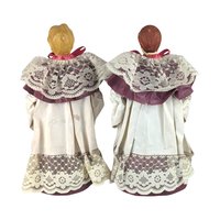 Vintage Paper Mache Christmas Carolers