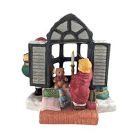 Vintage Midwest Santa at Window Music Box