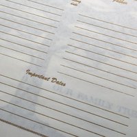 Vintage Memories Large Gold Embossed Cream Photo Album