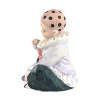 Vintage MANN Ceramic Harlequin Clown Music Box