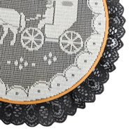 Vintage Horse and Carriage Embroidery Hoop