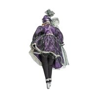 Vintage Kingstate Porcelain Doll: Purple Harlequin Jester