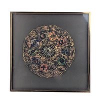 1997 Barbara DeVault Mixed Media Art: 'Decadisk' Framed Original
