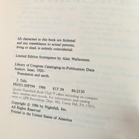 1986 Foundation and Earth Softcover, Isaac Asimov