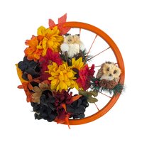 Vintage Autumn Owl Wreath