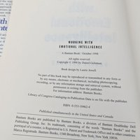 1998 Working with Emotional Intelligence Hardcover: Daniel Goleman