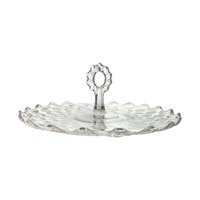 Vintage Fostoria American Clear Center-Handle Sandwich Tray