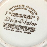 1930s Drip-O-Lator Floral Ceramic Coffee Pot