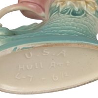 Vintage Hull Pottery Waterlily Cornucopia Vase