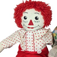 Vintage Handmade Raggedy Ann and Andy Dolls