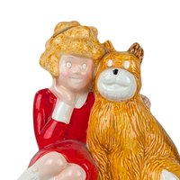 1982 Little Orphan Annie and Sandy Ceramic Bank