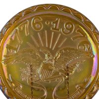 1976 Indiana Glass Bicentennial Carnival Glass Plate