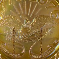 1976 Indiana Glass Bicentennial Carnival Glass Plate