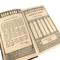1923 'Marian Grey' by Mary J. Holmes Softcover Book