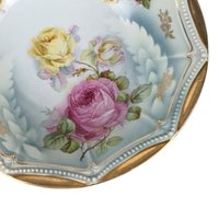 Antique P.K. Silesia Floral Porcelain Bowl